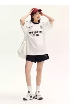 Semir-Camiseta de manga corta antibacteriana de longitud media para mujer, camiseta de gran tamaño, nueva colección de verano 2024 - Eleganzie