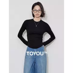 TOYOUTH-camisas de fondo para mujer, Jersey básico cálido y ajustado de manga larga, Tops en 3 colores, invierno 2024