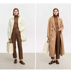 AMII-pantalones minimalistas hasta el tobillo para mujer, pantalón informal, de piel sintética, rectos, lisos, a la moda, para invierno, 2024 12344138 - Eleganzie