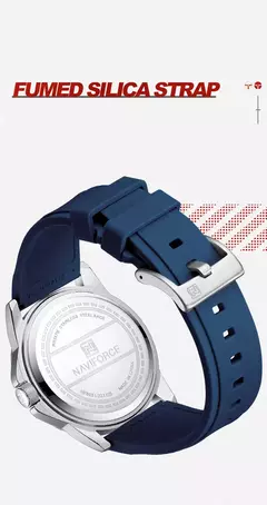 NAVIFORCE, reloj de pulsera informal de cuarzo, relojes impermeables a la moda para hombre, correa deportiva de silicona, reloj luminoso para hombre, reloj Masculino - tienda en línea