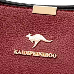 Bolso de mano de cuero de alta calidad para mujer, bolsa de hombro multifuncional, de diseñador de lujo, Color sólido