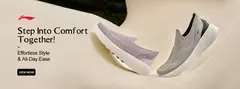 Li-ning hombres SOFT GO 2 KNIT Slip-on zapatos casuales para caminar cojín cómodo forro estable malla correr deportes diarios zapatillas AGLV017