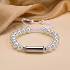 Vnox Pulseras de urna con cuentas de piedra de lava informales para hombres para cenizas, joyería conmemorativa de recuerdo de cremación de tubo hueco, longitud ajustable - Eleganzie