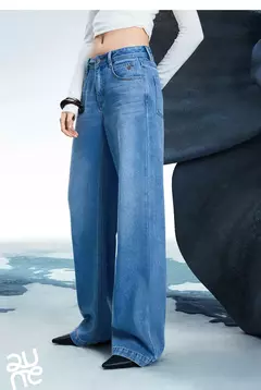 TOYOUTH, pantalones vaqueros de mezclilla para mujer, primavera 20220, nueva pierna ancha de acetato, cintura media baja, pantalones de pierna ancha rectos ajustados - tienda en línea