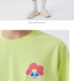 Semir-Pijama de manga corta para hombre, traje de uso diario, cómodo y transpirable, con estampado de dibujos animados, estilo Casual