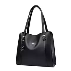 Bolsos de mano informales de piel sintética de alta calidad de marca genuina, bolsos de lujo para mujer, bolsos de hombro de diseñador con asa superior para mujer on internet