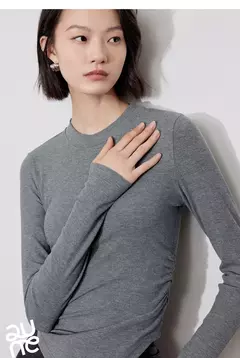 Imagen de TOYOUTH-camisas de fondo para mujer, Jersey básico cálido y ajustado de manga larga, Tops en 3 colores, invierno 2024