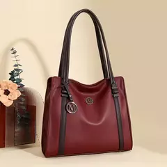 Bolsos de lujo de cuero suave para mujer, bolsos de hombro de diseñador, bolsos con asa superior de gran capacidad, bolso de compras, bolso principal