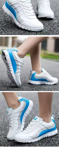 BONA, nuevo estilo novedoso, zapatos para correr para mujer, zapatos atléticos con cordones, zapatos para caminar al aire libre, zapatos para correr, zapatillas cómodas - Eleganzie