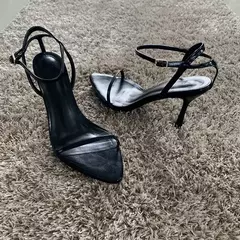 2023 sandalias de mujer con correa en el tobillo, moda de verano, sandalias de gladiador sexis de tacón alto fino, zapatos de tacón para vestido de fiesta de banda estrecha on internet