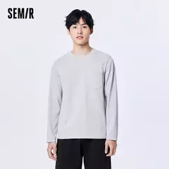 Semir-ropa interior de algodón suave para hombre, cómoda, se puede usar sola, bolsillos íntimos de moda, capa Base informal delgada - online store