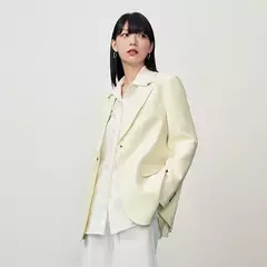 Semir-Chaqueta de longitud media para mujer, suéter de Color liso que combina con todo, traje informal a la moda, novedad de otoño, 2023 en internet