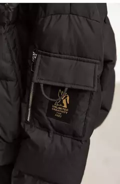 AMII-Chaqueta de plumón minimalista para mujer, Abrigo acolchado con tapa extraíble, grueso y cálido, ropa de moda para invierno, 2024, novedad de 12344192 - tienda en línea