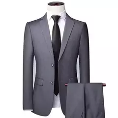 Traje para hombre, boda, 3 piezas, 2 conjuntos, Blazers, chaquetas elegantes de alta calidad, chaleco, pantalones, abrigos de lujo, ropa clásica Formal 2024 - buy online