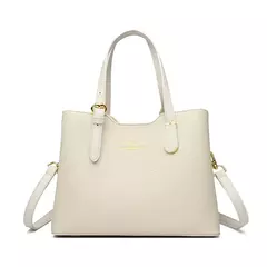 Imagen de Bolsos de viaje de 3 capas para mujer, bandolera de mano de cuero Pu suave de canguro de alta calidad, bandolera