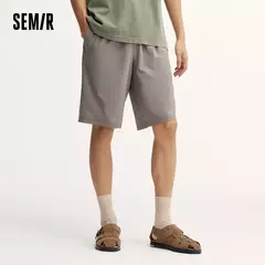 Semir pantalones cortos informales de longitud media para hombre, nueva versión de verano 20224, pantalones cortos que absorben la humedad, de secado rápido y fáciles de cuidar