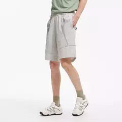 Imagen de Semir-pantalones cortos informales con paneles para hombre, novedad de verano, cintura elástica, corte holgado, estilo al aire libre, 2025