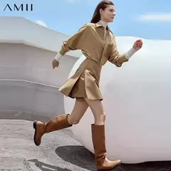 AMII minimalismo Casual faldas cortas mujeres alta Rase 2024 otoño nueva moda viajero señora chaqueta recta falda acampanada 12343035