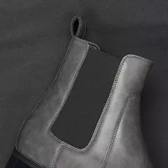 Imagen de 40 ~ 46 Botas Chelsea para hombre 2024 Botas cómodas de cuero de moda para hombre # KD431