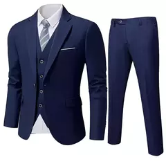 Traje elegante para hombre, boda, 3 piezas, 2 conjuntos, Blazers, chaquetas completas, chaleco, pantalones, moda Formal, abrigos de lujo, traje clásico 2025 - buy online