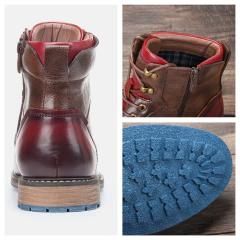 Botas talla 7-13 para hombre, marca 2024, botas cómodas de moda de cuero # AL603C4 on internet