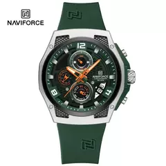 Image of NAVIFORCE, reloj Original de lujo de alta calidad para hombre, correa de silicona, reloj de pulsera de cuarzo resistente al agua para hombre, reloj deportivo, reloj Masculino