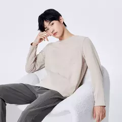 Semir-ropa interior de algodón suave para hombre, cómoda, se puede usar sola, bolsillos íntimos de moda, capa Base informal delgada on internet