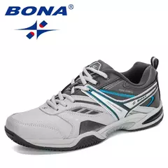 BONA, nuevos zapatos de tenis de estilo clásico para hombre, zapatos deportivos con cordones para hombre, zapatillas cómodas de alta calidad para hombre - Eleganzie