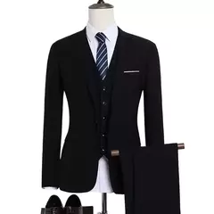 Trajes de boda para hombre, elegantes, 3 piezas, 2 conjuntos completos, chaquetas clásicas, chaleco, pantalones, chaquetas de lujo de alta calidad, trajes formales para adultos 2024 on internet