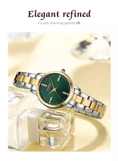 Reloj femenino de Pulsera CURREN – Elegancia Minimalista con Esfera - Eleganzie