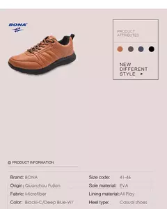 BONA, recién llegado, zapatos informales de estilo Popular para hombre, zapatos planos con cordones para hombre, zapatos planos de microfibra para hombre, cómodos, ligeros, suaves y rápidos - comprar en línea