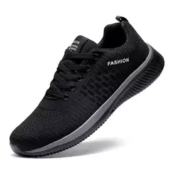 Zapatillas de correr para hombre y mujer, zapatos deportivos ligeros, clásicos, de malla, transpirables, informales, mocasines de moda