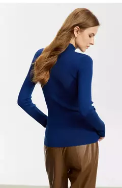 AMII suéter minimalista para mujer 2023 invierno nuevo Simple ajustado cuello alto elástico cálido sólido jerseys Mujer 12323075 - Eleganzie