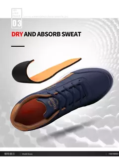 Zapatos de cuero Pu para hombre, zapatillas de deporte informales transpirables de tendencia, calzado antideslizante, zapatos vulcanizados, Tenis Masculino - comprar en línea