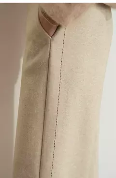 AMII-pantalones minimalistas de punto en espiga para mujer, pantalón de pierna ancha de cintura alta, informal, para ir al trabajo, invierno, 2024 12444064 - online store