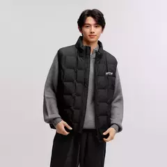 Semir abajo chaleco hombres 2024 nuevo invierno cuello alto impreso ropa de abrigo texturizada apilamiento ropa interior moda versátil. - buy online