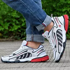 BONA-Zapatillas deportivas de vaca para hombre, calzado ligero y transpirable para correr al aire libre, nuevo diseño - buy online