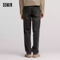 Semir-pantalones vaqueros holgados de pierna recta para hombre, pantalón Retro desgastado, a la moda, novedad de invierno, 2024 - buy online
