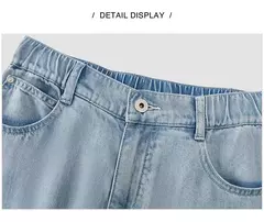 Semir Jeans Mujer Pantalones largos con cintura elástica 2024 nueva versión de verano pantalones de pierna ancha con sensación fresca - comprar en línea