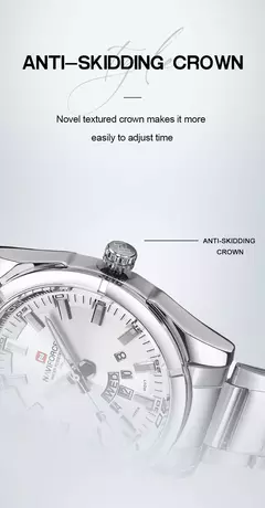 NAVIFORCE, reloj informal clásico para hombre, teel de acero inoxidable, relojes deportivos impermeables para hombre, reloj con indicador de fecha de cuarzo, reloj Masculino - comprar en línea