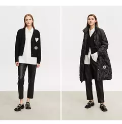 AMII-pantalones minimalistas hasta el tobillo para mujer, pantalón informal, de piel sintética, rectos, lisos, a la moda, para invierno, 2024 12344138