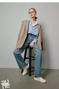 TOYOUTH-Chaqueta de gran tamaño con dobladillo dividido en la espalda para mujer, Blazer de Color liso, traje informal a la moda para oficina, novedad de primavera, 2023 - comprar en línea