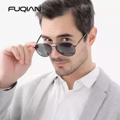 Imagen de Gafas de sol polarizadas para hombre y mujer, lentes de aviador de Metal, ultraligeras, estilo piloto, a la moda