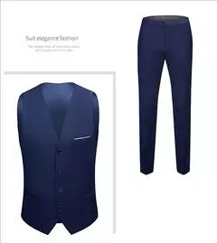Trajes para hombres elegantes, Blazers de 3 piezas, 2 conjuntos, chaquetas de boda, chaleco, pantalones, moda de lujo, traje completo clásico, traje Formal 2025