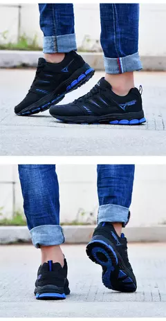 BONA-Zapatillas deportivas transpirables para hombre, calzado Popular para correr al aire libre, cómodo, nuevo diseño, envío gratis - Eleganzie