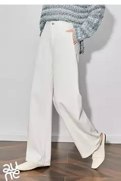 TOYOUTH Jeans de mezclilla para mujer 2025 Primavera Nuevo estilo americano Pantalones largos rectos de pierna ancha en internet