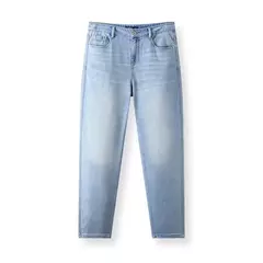 Semir Jeans hombres pierna recta Retro desgastado 2025 nuevos pantalones de verano sensación fresca pantalones largos para trajes de todos los días y de moda