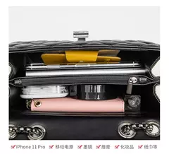 Lingge-Bolso de hombro cuadrado para mujer, bolso de cadena con detalle acolchado, bandolera completa, cartera abatible