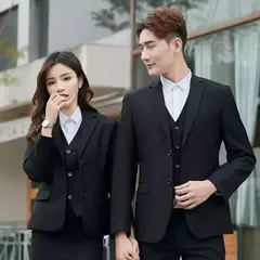 Traje de hombre para boda, 3 piezas, 2 conjuntos, Blazers, chaquetas elegantes, chaleco, pantalones, abrigos de negocios de lujo, Formal coreano de alta calidad 2024 - tienda en línea