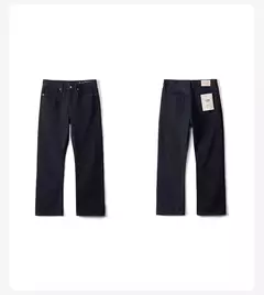 Image of SIMWOOD 2025 primavera nuevo suelto Relax 14,2 oz tela Jeans hombres de talla grande pantalones vaqueros cálidos
